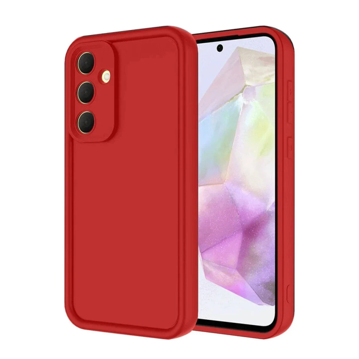 Samsung Galaxy A16 5G Kılıf Viera Silikon - Kırmızı Samsung Galaxy A16 5G Kılıf Viera Silikon - Kırmızı