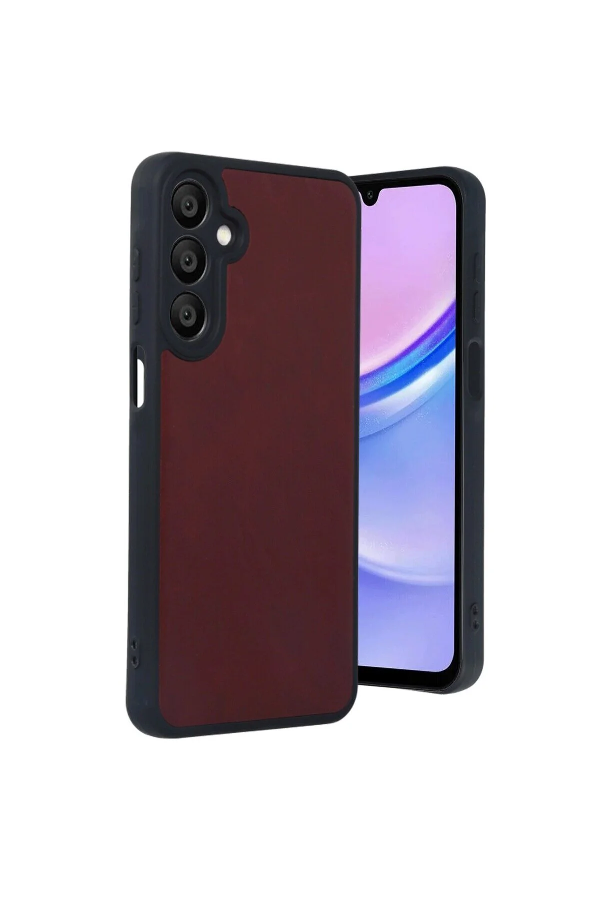 Samsung Galaxy A16 5g Kılıf Aras Deri Kapak - Bordo