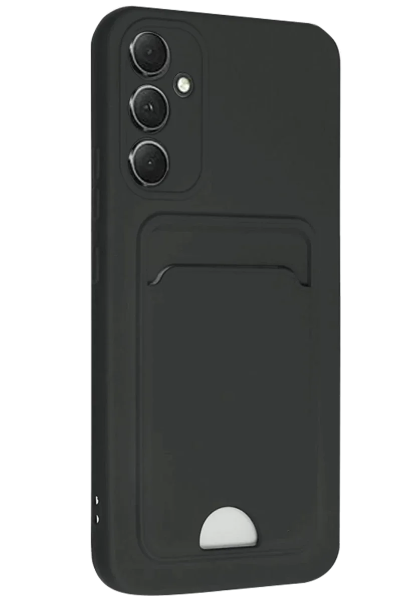 Samsung Galaxy A16 5G Kılıf Kelvin Kartvizitli Silikon - Siyah Samsung Galaxy A16 5G Kılıf Kelvin Kartvizitli Silikon - Siyah