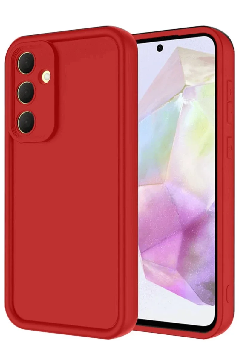 Samsung Galaxy A16 5G Kılıf Viera Silikon - Kırmızı Samsung Galaxy A16 5G Kılıf Viera Silikon - Kırmızı