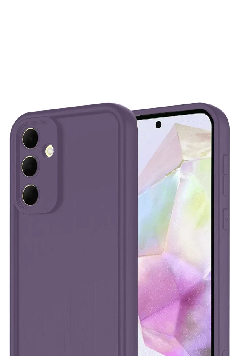 Samsung Galaxy A17 5G Viera Silikon - Mürdüm Samsung Galaxy A17 5G Viera Silikon - Mürdüm