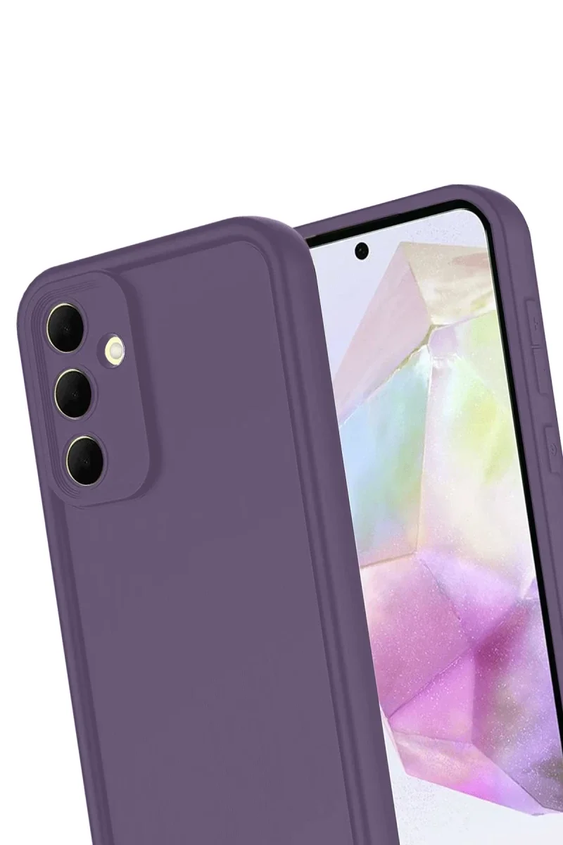 Samsung Galaxy A17 5G Viera Silikon - Mürdüm Samsung Galaxy A17 5G Viera Silikon - Mürdüm