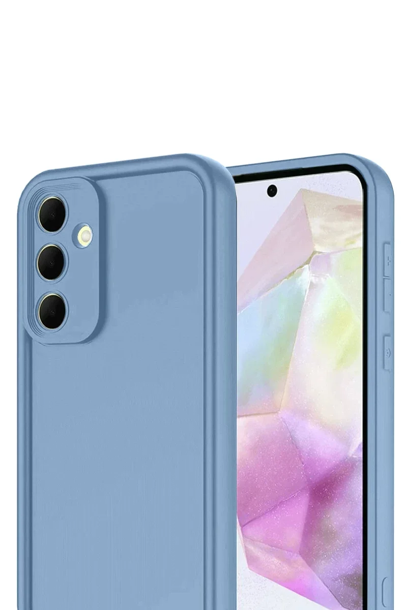 Samsung Galaxy A17 5G Viera Silikon - Mavi Samsung Galaxy A17 5G Viera Silikon - Mavi