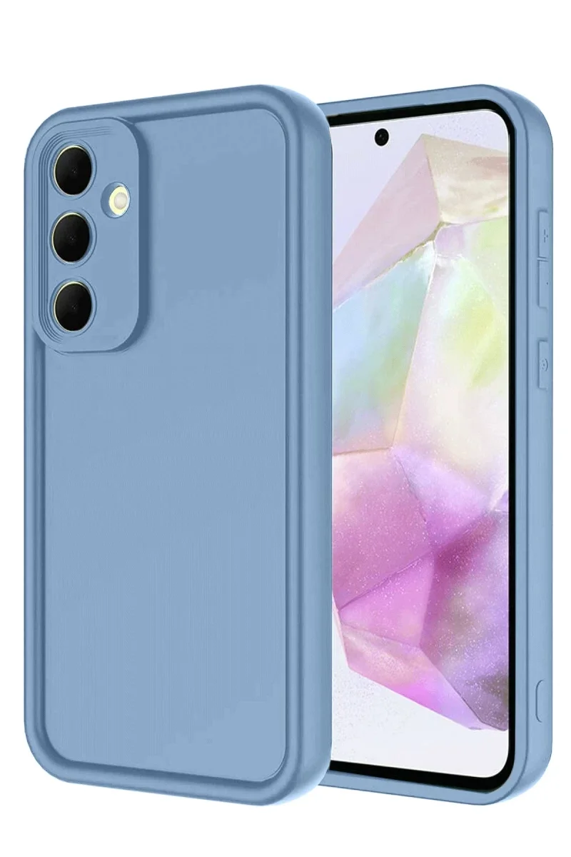 Samsung Galaxy A17 5G Viera Silikon - Mavi Samsung Galaxy A17 5G Viera Silikon - Mavi