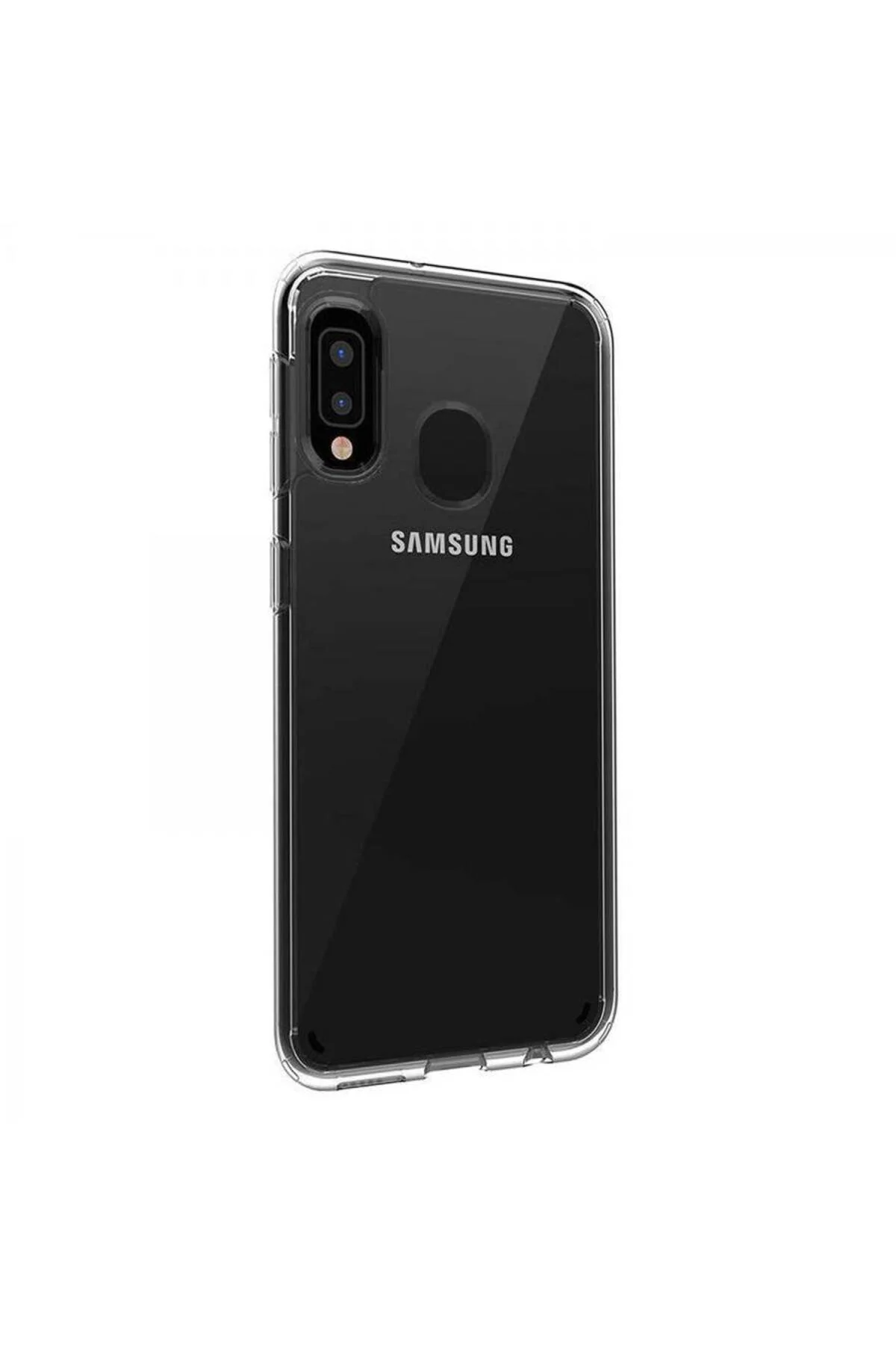 Samsung Galaxy A20 2.0 MM Korumalı Silikon Kılıf Şeffaf