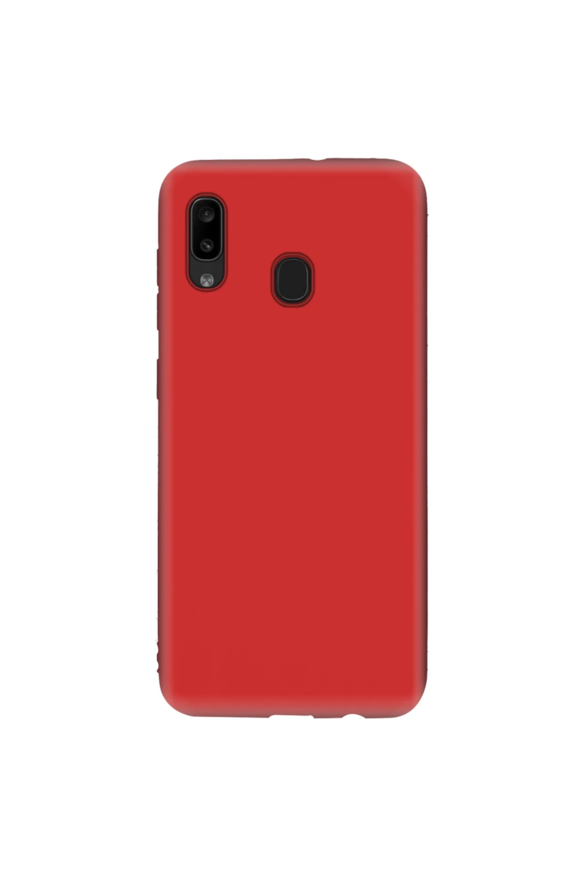 Samsung Galaxy A20 İnce Mat Silikon Kılıf Haki