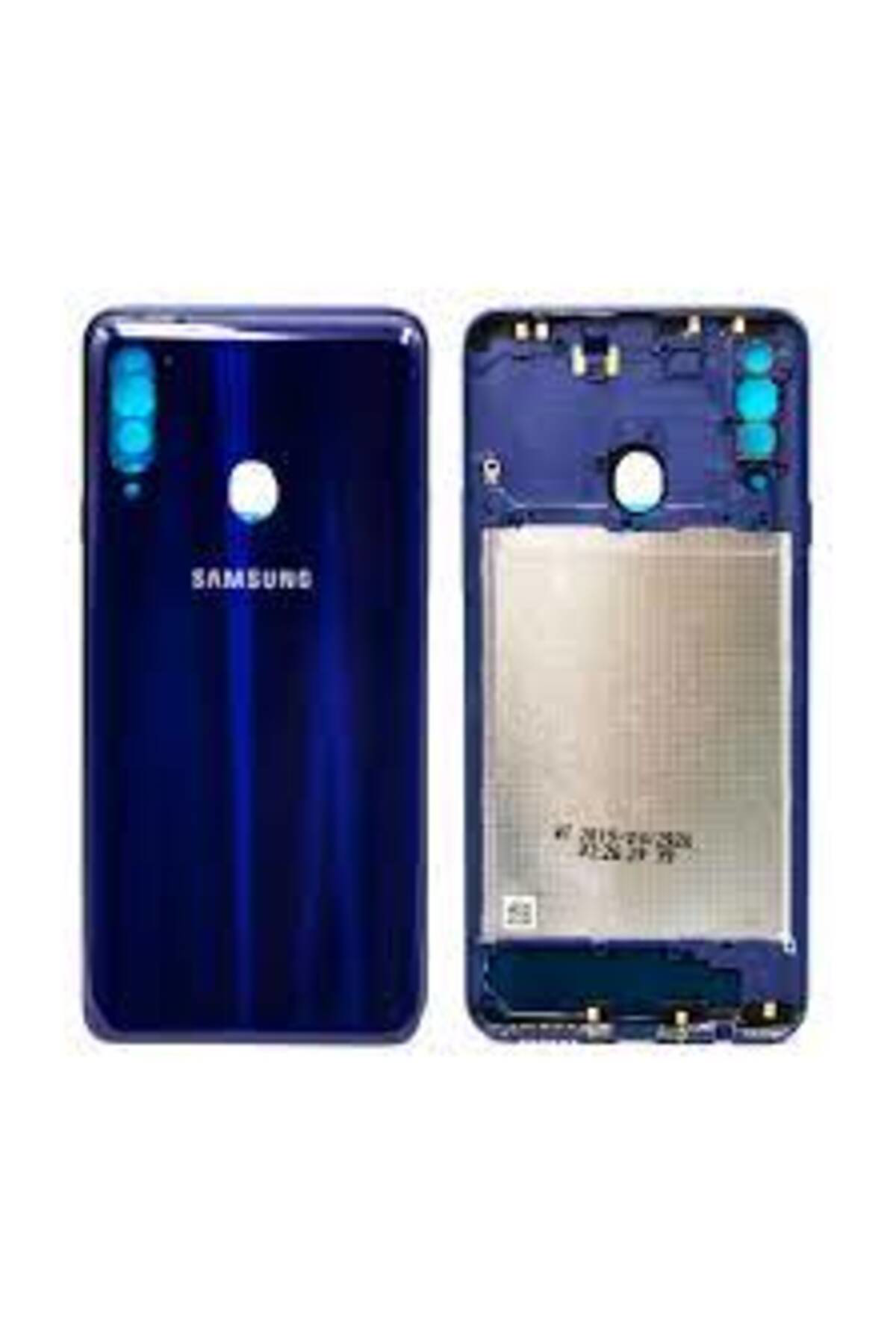 Samsung Galaxy A20s Kasa Kapak - Yan Tuşlar Dahil Sm-a207f A20s Mavi