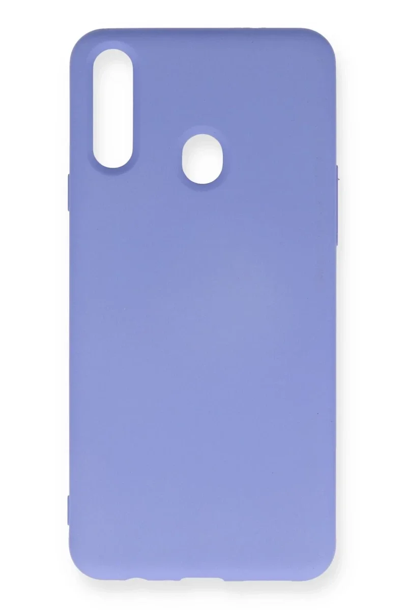 Samsung Galaxy A20S Kılıf Nano içi Kadife Silikon - Lila Samsung Galaxy A20S Kılıf Nano içi Kadife Silikon - Lila