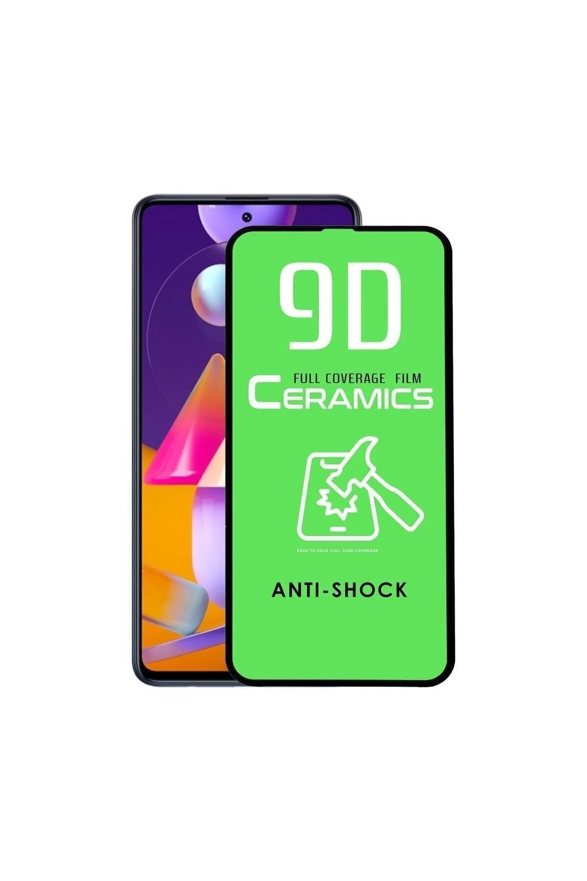 Samsung Galaxy A20S Seramik Esnek Nano Tam Ekran Koruyucu Kırılmaz Cam