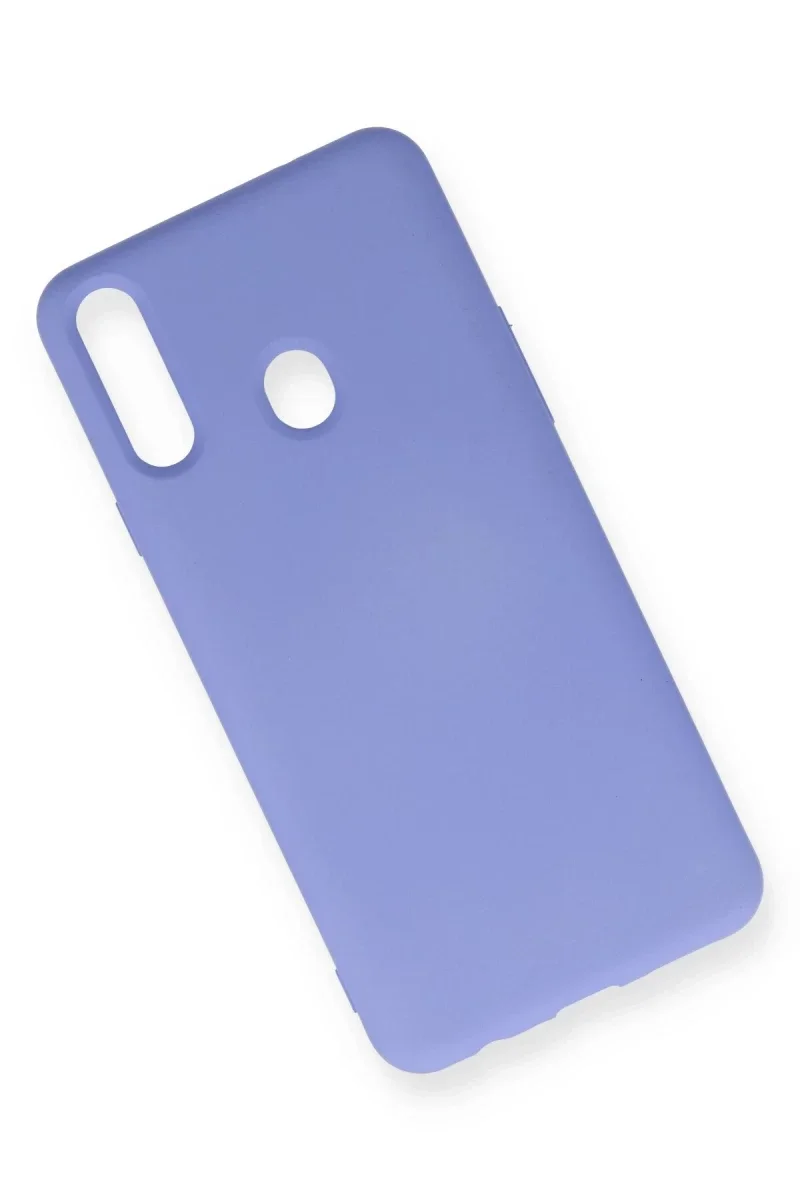Samsung Galaxy A20S Kılıf Nano içi Kadife Silikon - Lila Samsung Galaxy A20S Kılıf Nano içi Kadife Silikon - Lila