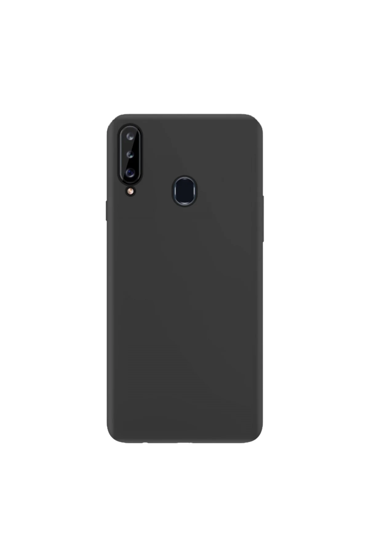 Samsung Galaxy A20S İnce Mat Silikon Kılıf Siyah