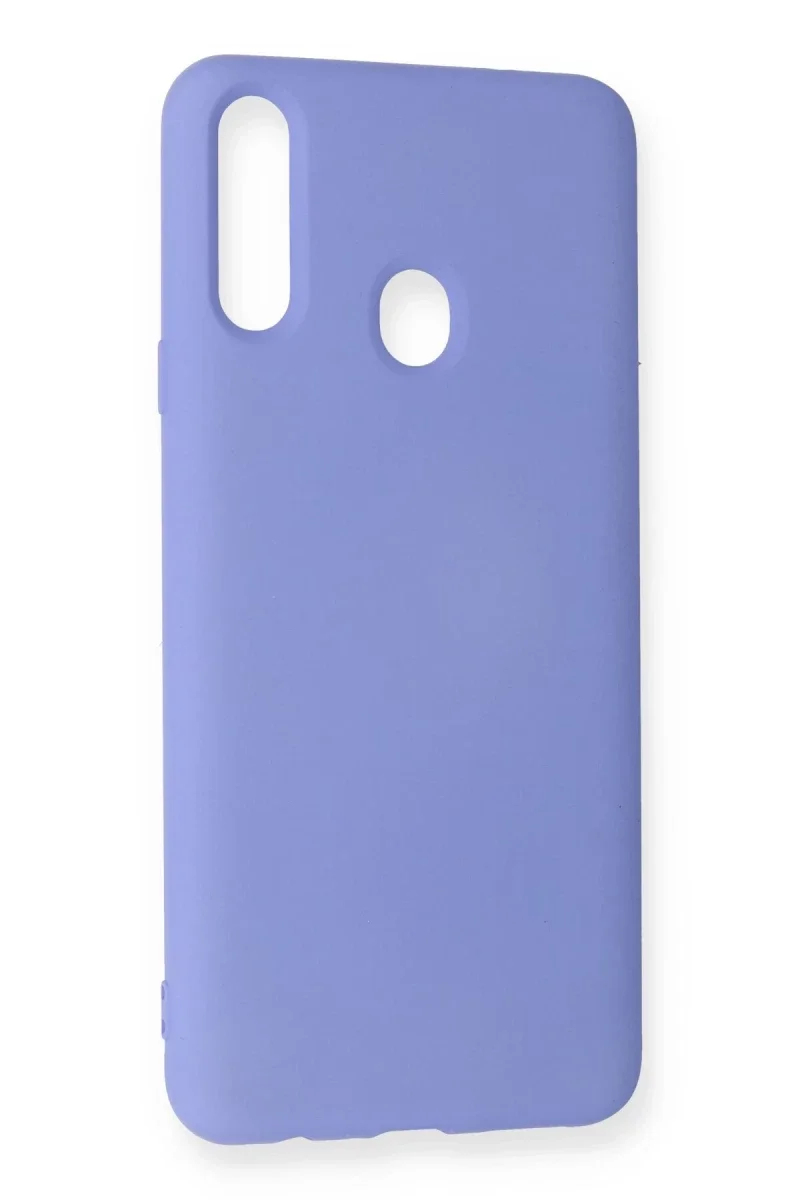Samsung Galaxy A20S Kılıf Nano içi Kadife Silikon - Lila Samsung Galaxy A20S Kılıf Nano içi Kadife Silikon - Lila