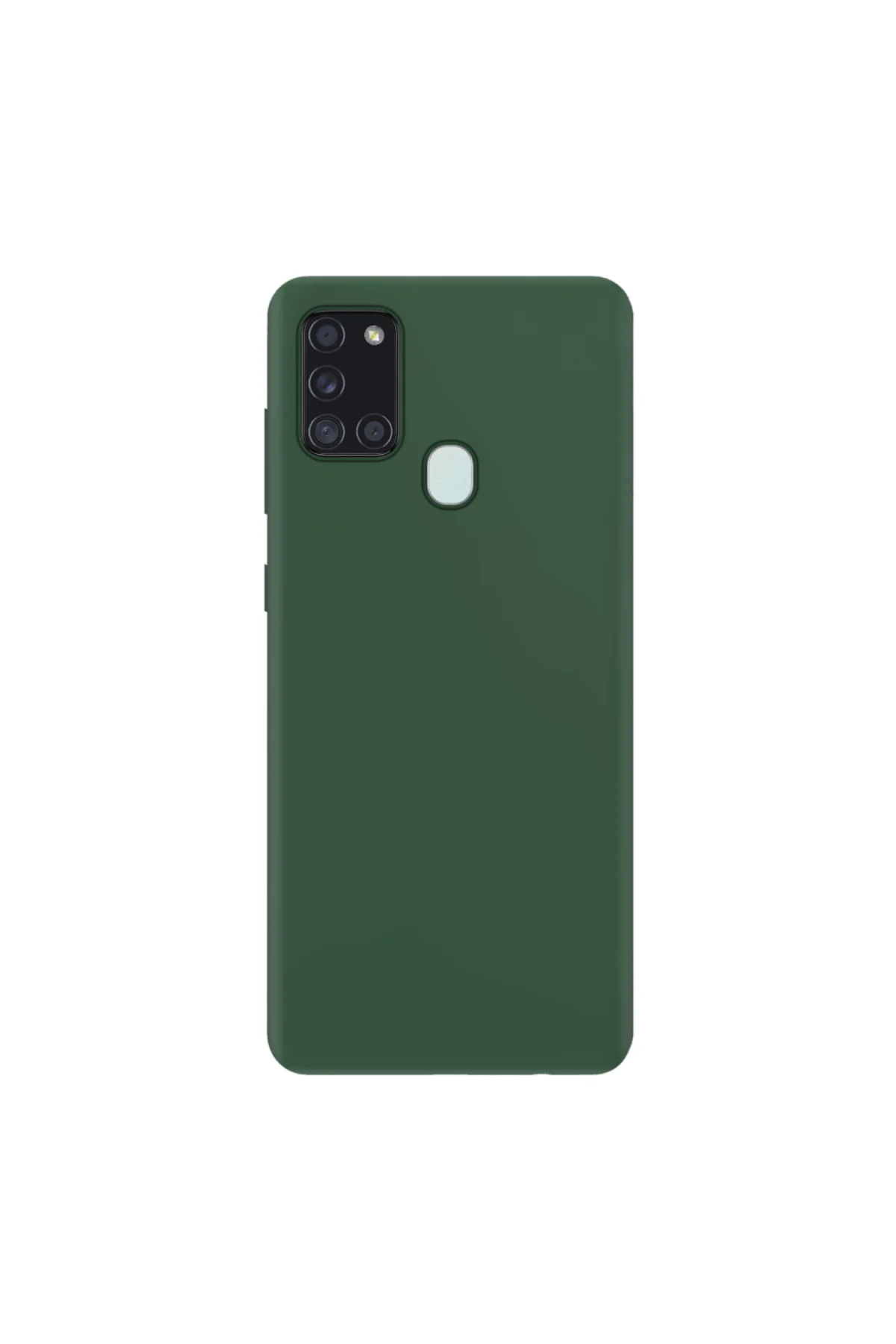 Samsung Galaxy A21s Ince Mat Silikon Kılıf Haki