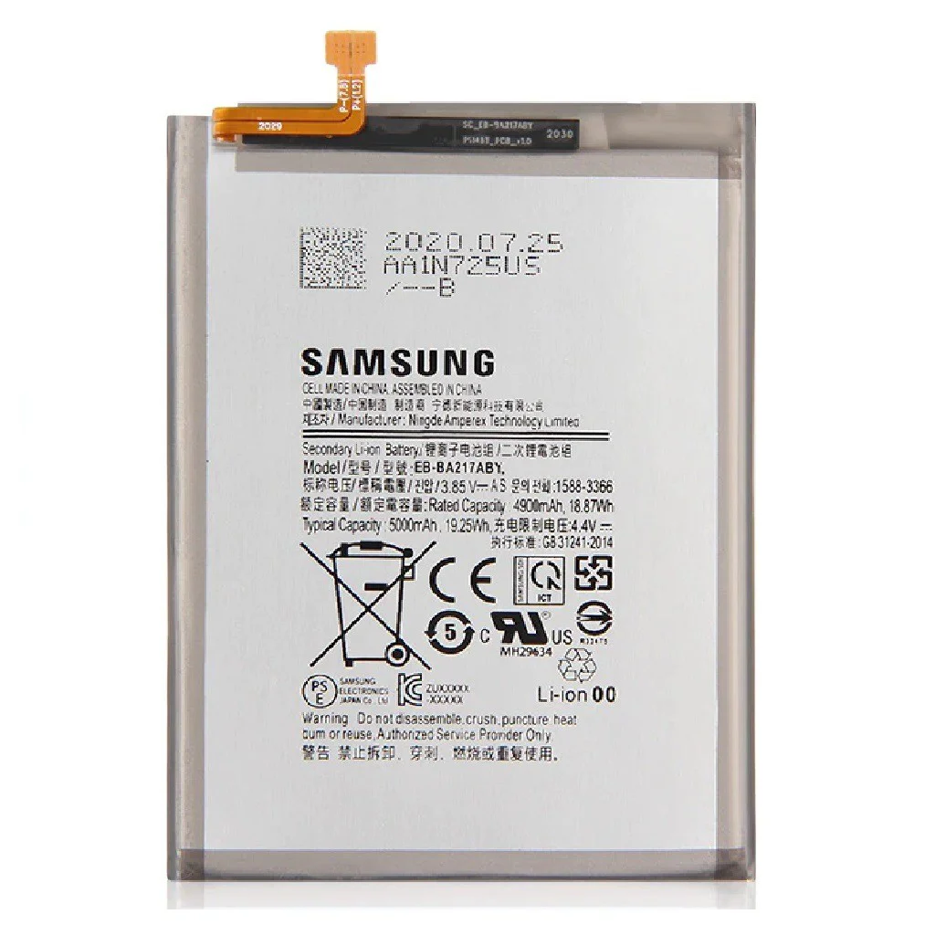 Samsung Galaxy A21s SM-A217 PilvBatarya BA217ABY 5000 mAh Samsung Galaxy A21s SM-A217 PilvBatarya BA217ABY 5000 mAh