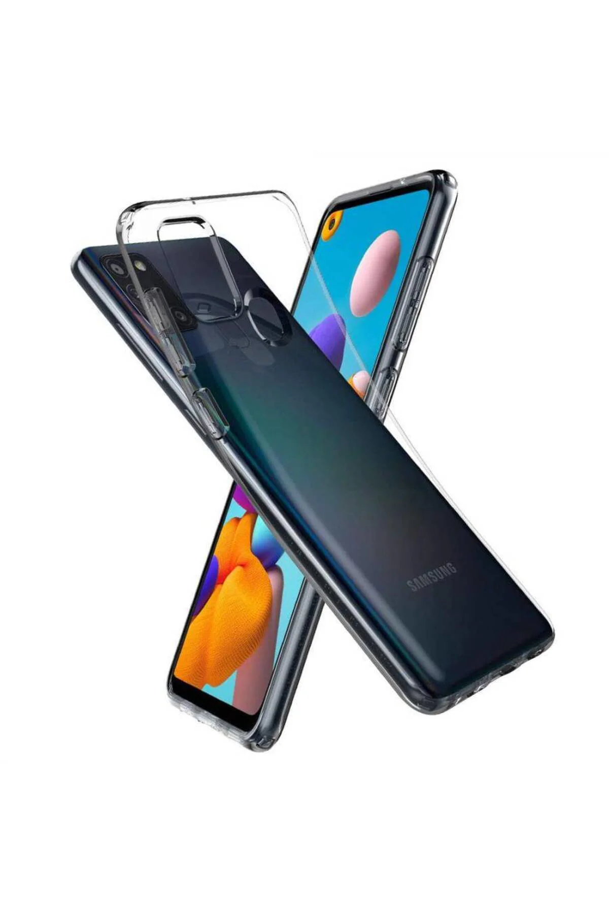 Samsung Galaxy A21S Ultra İnce Silikon Kılıf Şeffaf