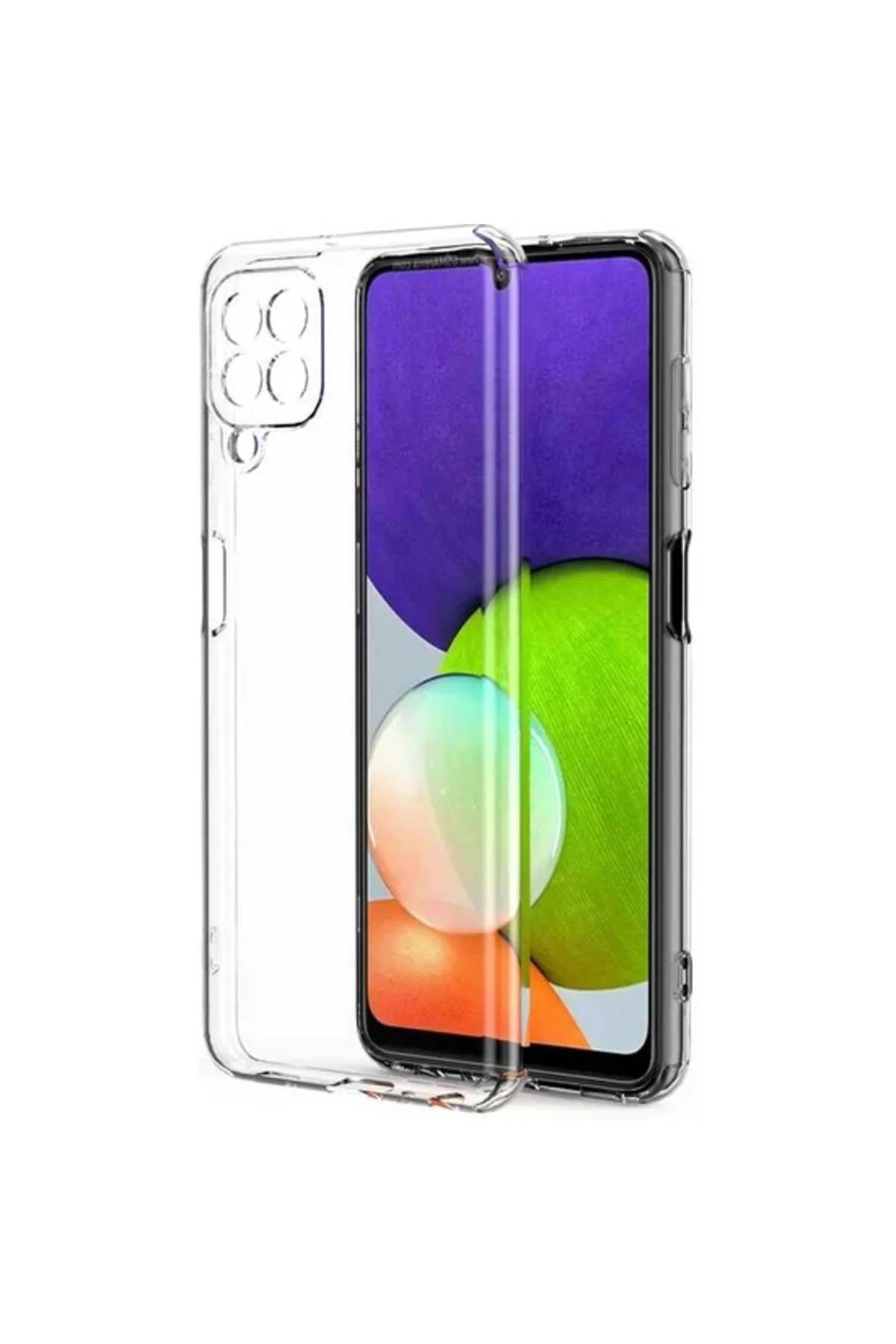 Samsung Galaxy A22 2.0 MM Korumalı Şeffaf Silikon Kılıf