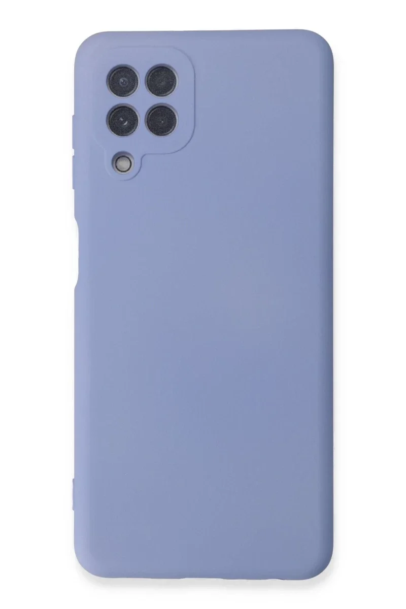 Samsung Galaxy A22 Kılıf Nano içi Kadife Silikon - Lila Samsung Galaxy A22 Kılıf Nano içi Kadife Silikon - Lila