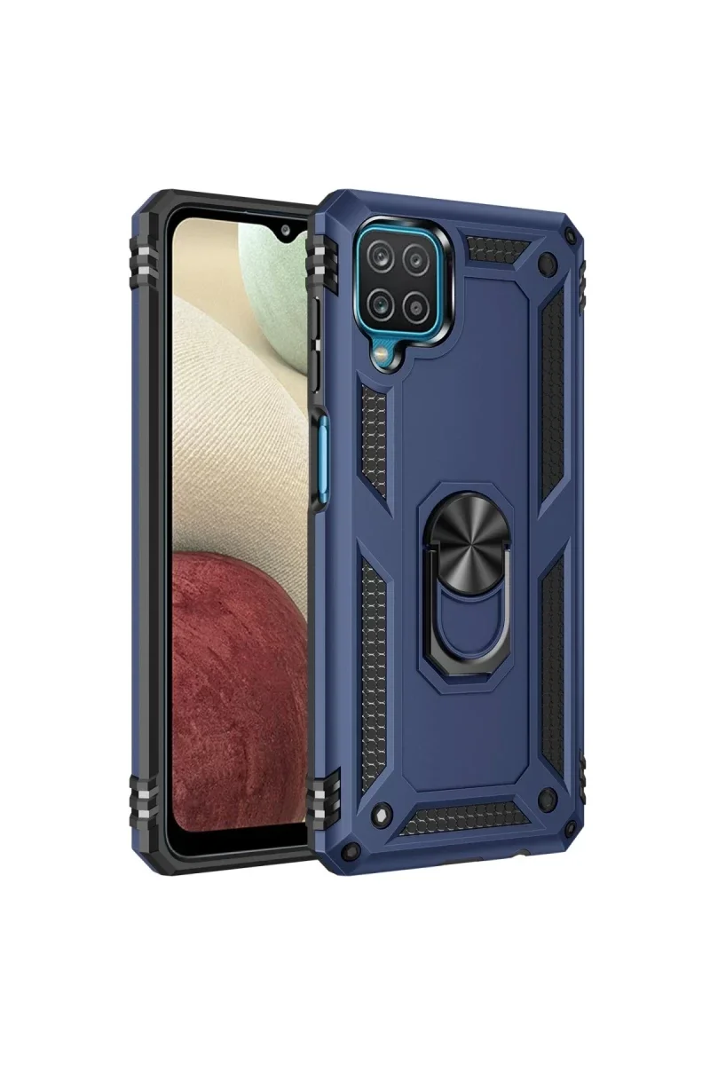 Samsung Galaxy A22 Kılıf Sofya Yüzüklü Silikon Kapak - Lacivert Fiyatı, Yorumları ve Özellikleri