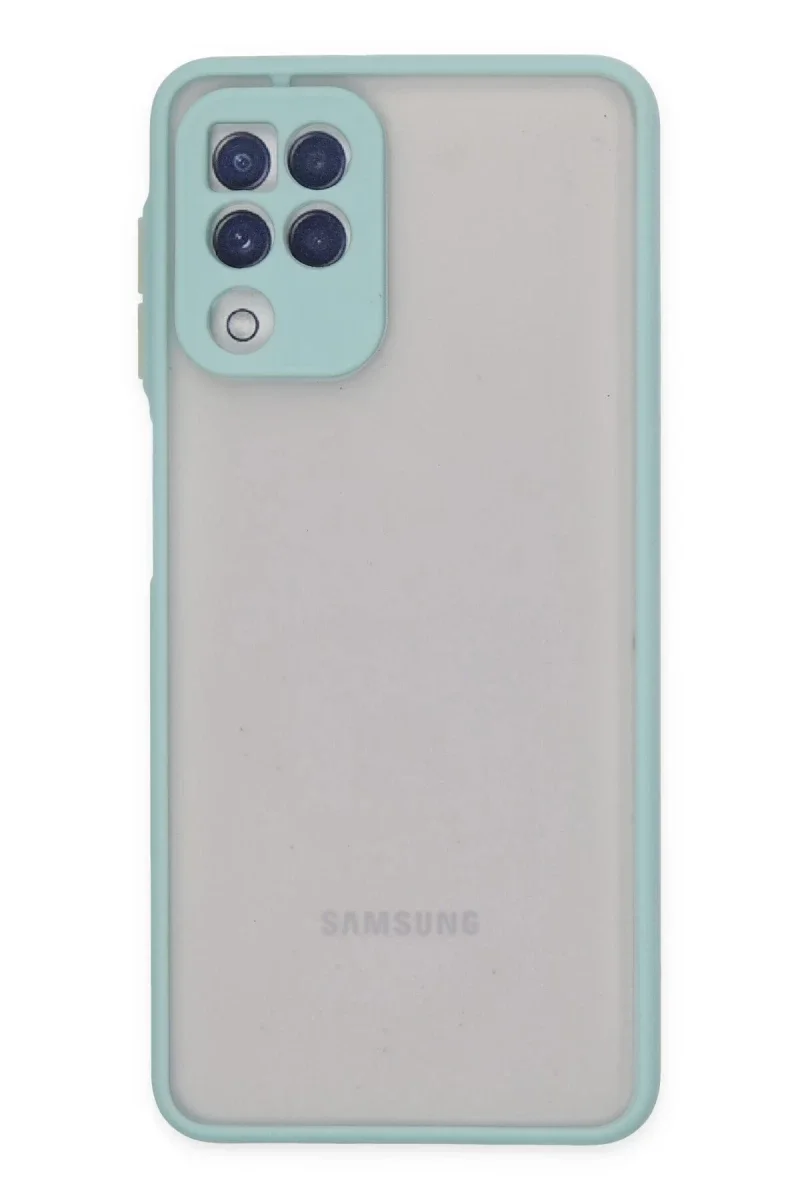 Samsung Galaxy A22 Kılıf Montreal Silikon Kapak - Turkuaz Samsung Galaxy A22 Kılıf Montreal Silikon Kapak - Turkuaz