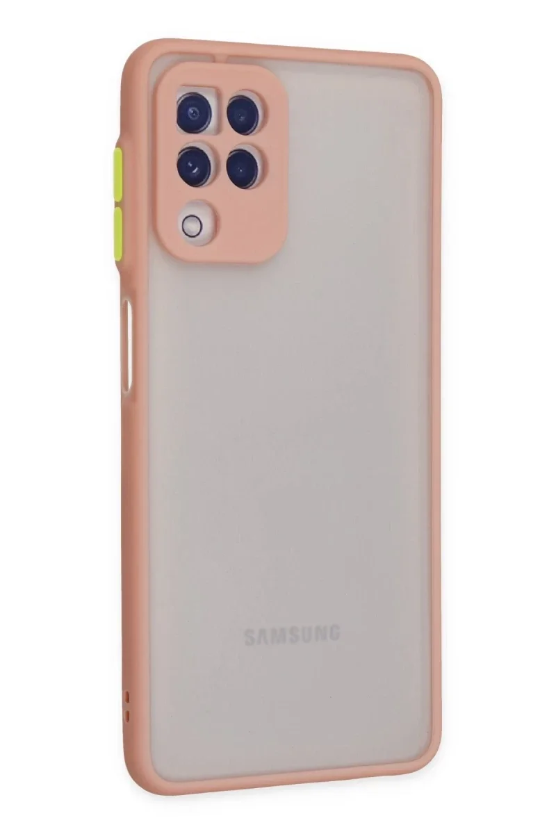 Samsung Galaxy A22 Kılıf Montreal Silikon Kapak - Pembe