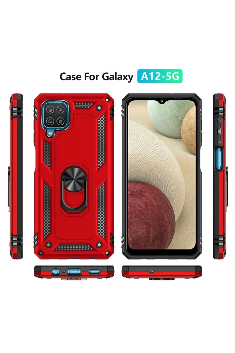 Samsung Galaxy A22 Kılıf Sofya Yüzüklü Silikon Kapak - Kırmızı Fiyatı, Yorumları ve Özellikleri