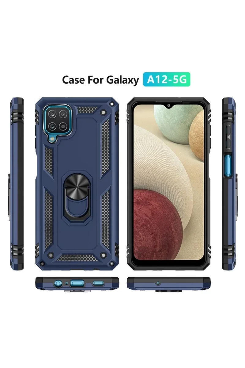 Samsung Galaxy A22 Kılıf Sofya Yüzüklü Silikon Kapak - Lacivert Fiyatı, Yorumları ve Özellikleri