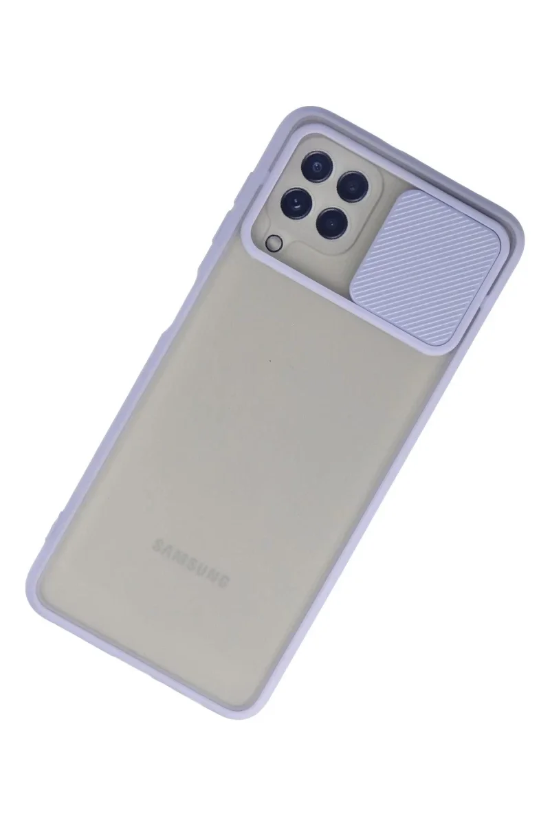 Samsung Galaxy A22 Kılıf Palm Buzlu Kamera Sürgülü Silikon - Lila Fiyatı, Yorumları ve Özellikleri