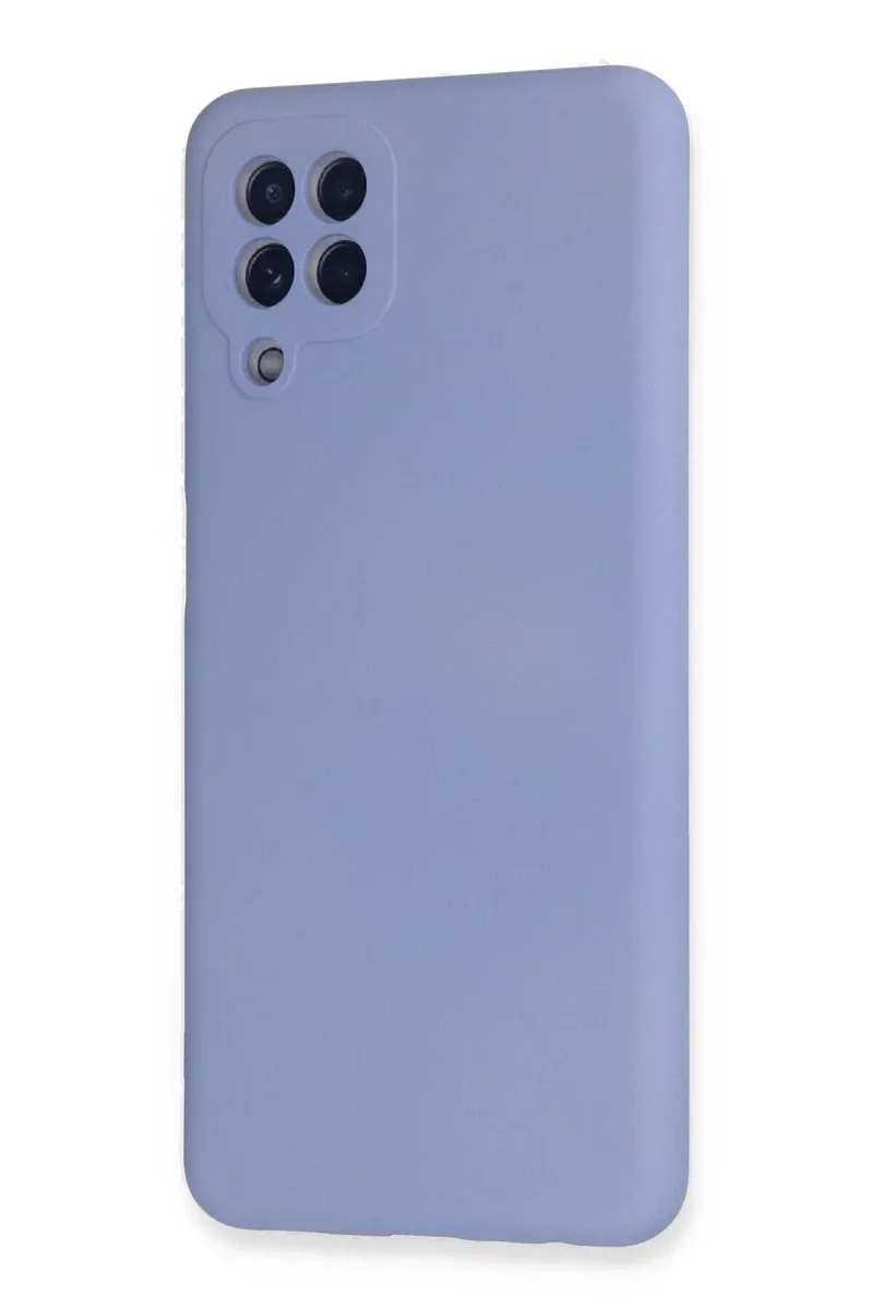 Samsung Galaxy A22 Kılıf Nano içi Kadife Silikon - Lila Samsung Galaxy A22 Kılıf Nano içi Kadife Silikon - Lila