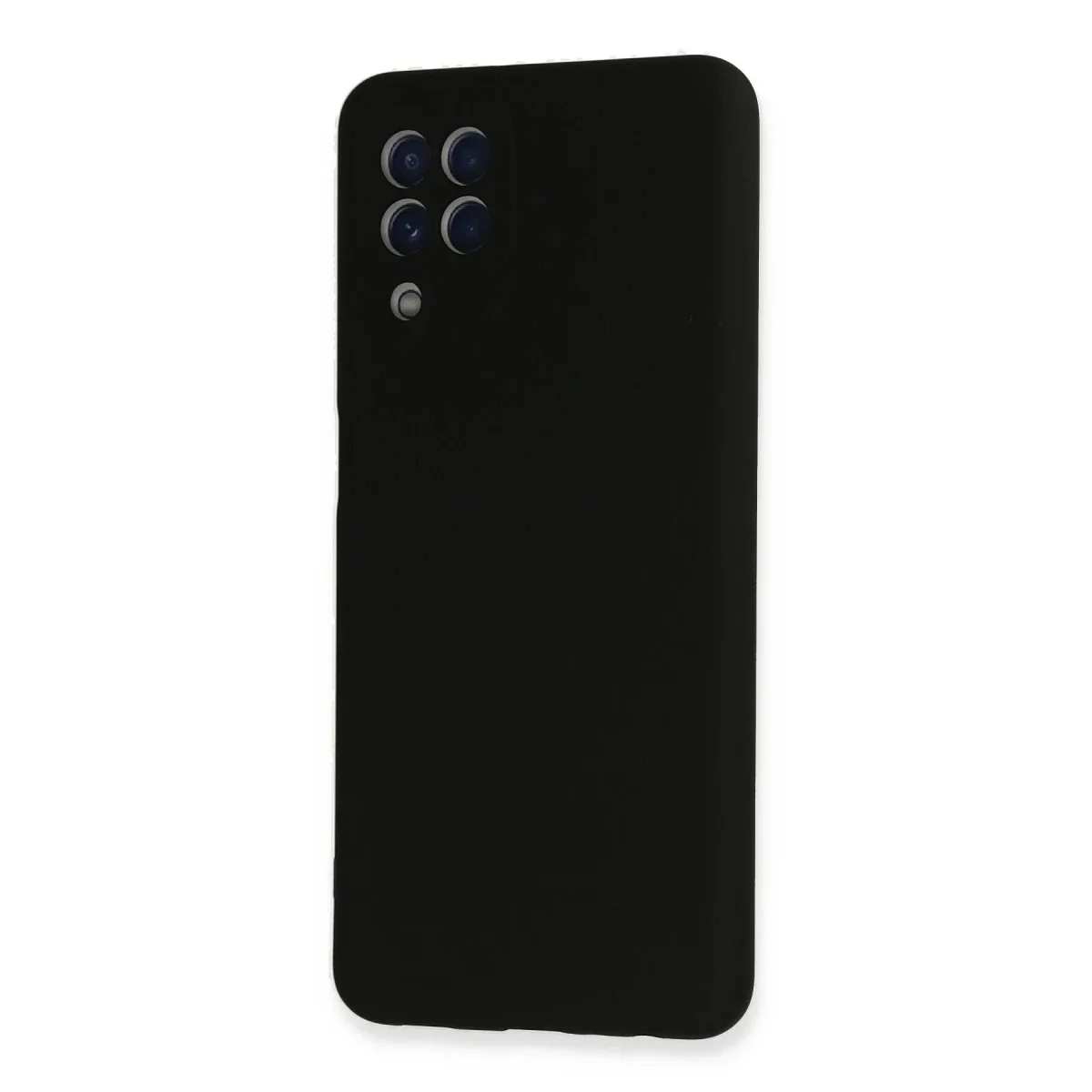 Samsung Galaxy A22 Kılıf Nano içi Kadife Silikon - Siyah