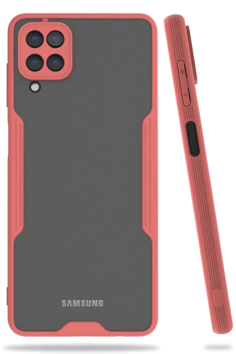 Samsung Galaxy A22 Kılıf Platin Silikon - Pembe