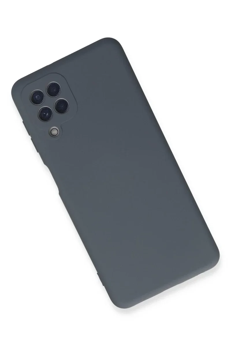 Samsung Galaxy A22 Kılıf Nano içi Kadife Silikon - Gri Samsung Galaxy A22 Kılıf Nano içi Kadife Silikon - Gri
