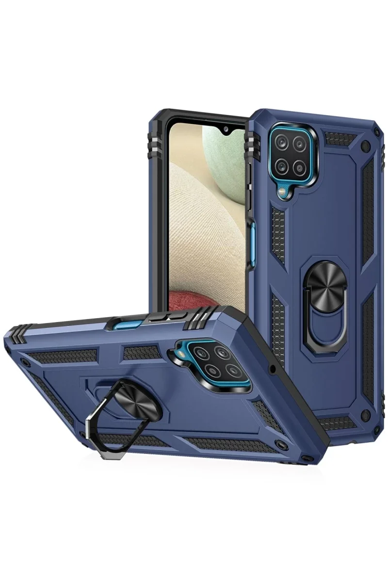 Samsung Galaxy A22 Kılıf Sofya Yüzüklü Silikon Kapak - Lacivert Fiyatı, Yorumları ve Özellikleri