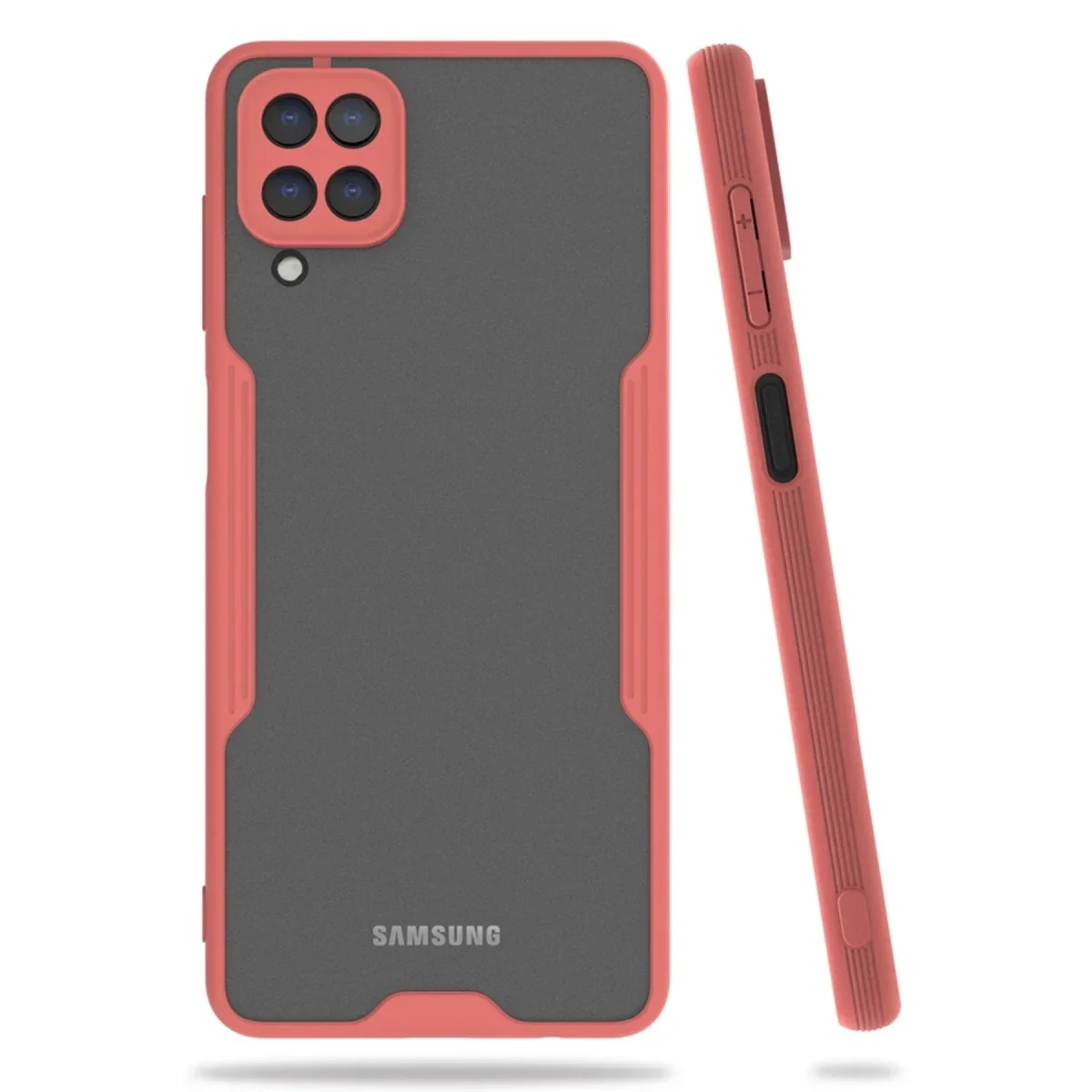 Samsung Galaxy A22 Kılıf Platin Silikon - Pembe