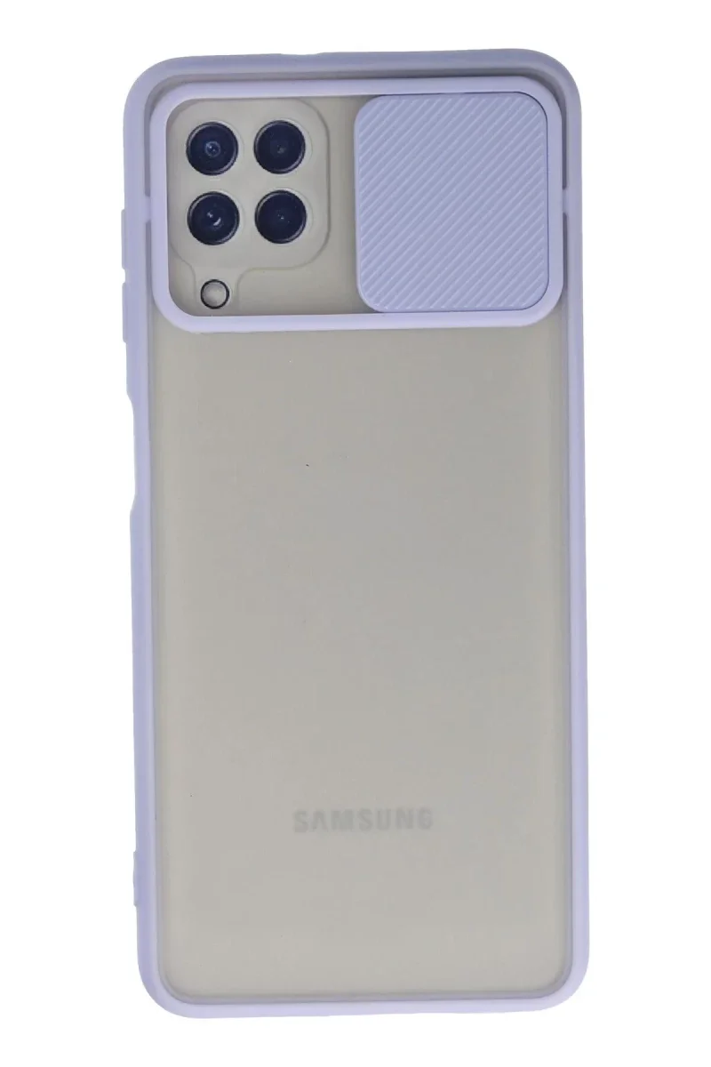 Samsung Galaxy A22 Kılıf Palm Buzlu Kamera Sürgülü Silikon - Lila Fiyatı, Yorumları ve Özellikleri