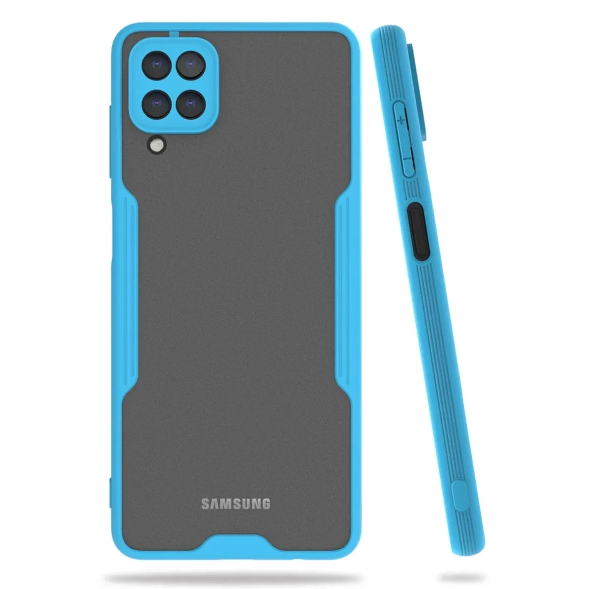 Samsung Galaxy A22 Kılıf Platin Silikon - Mavi
