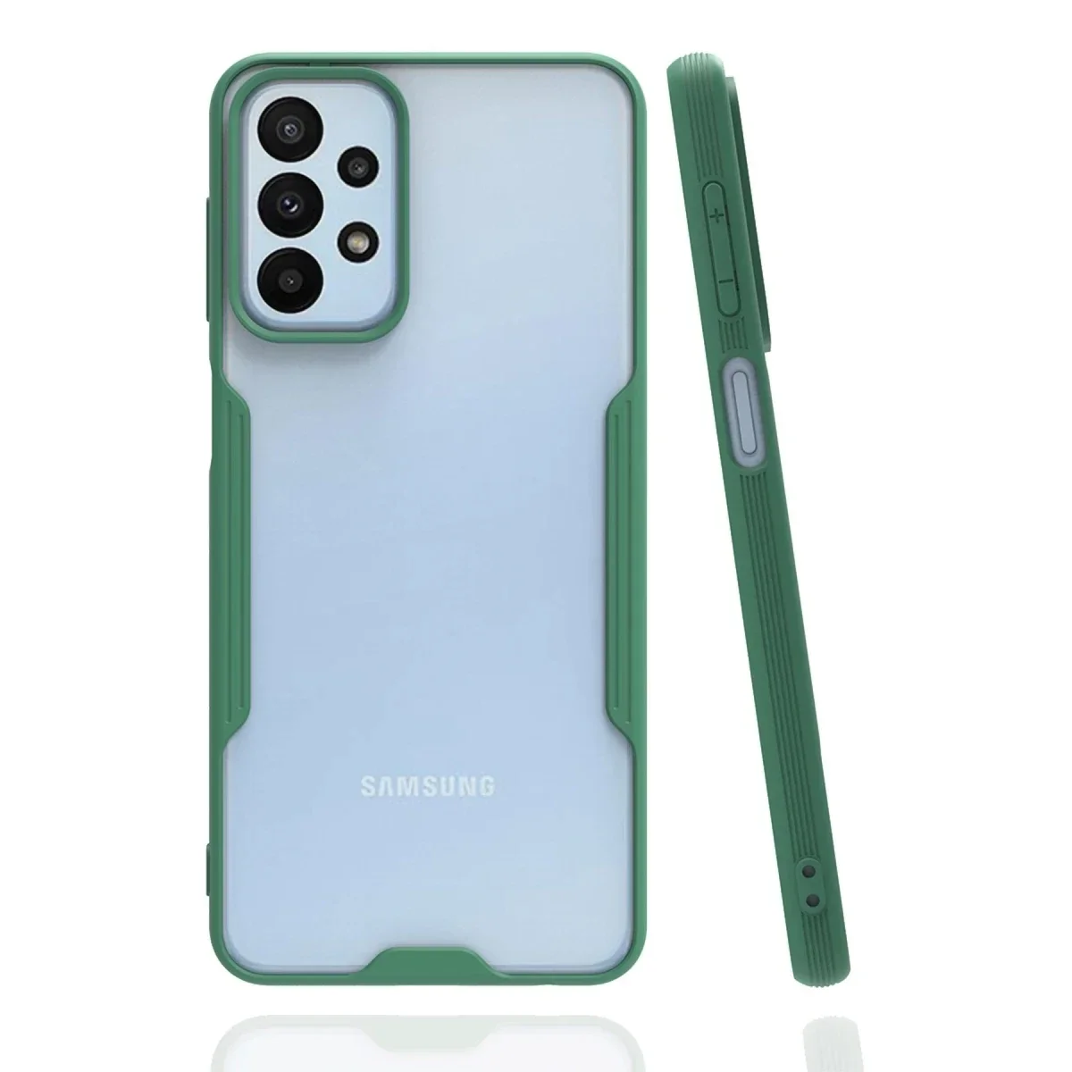 Samsung Galaxy A23 4G Kılıf Platin Silikon - Yeşil