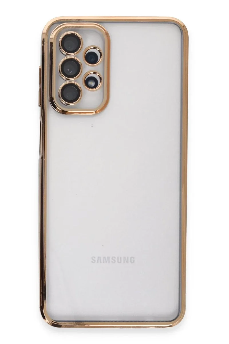 Samsung Galaxy A23 4G Kılıf Razer Lensli Silikon - Gold