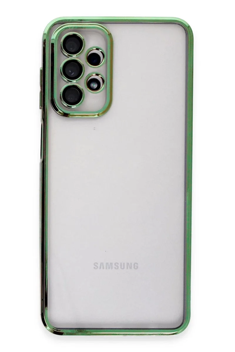 Samsung Galaxy A23 4G Kılıf Razer Lensli Silikon - Yeşil