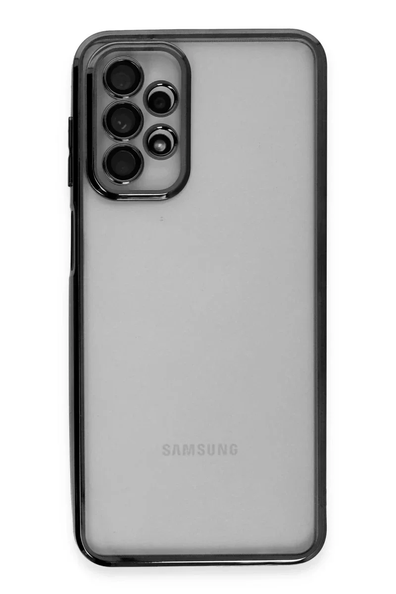 Samsung Galaxy A23 4G Kılıf Razer Lensli Silikon - Siyah Samsung Galaxy A23 4G Kılıf Razer Lensli Silikon - Siyah