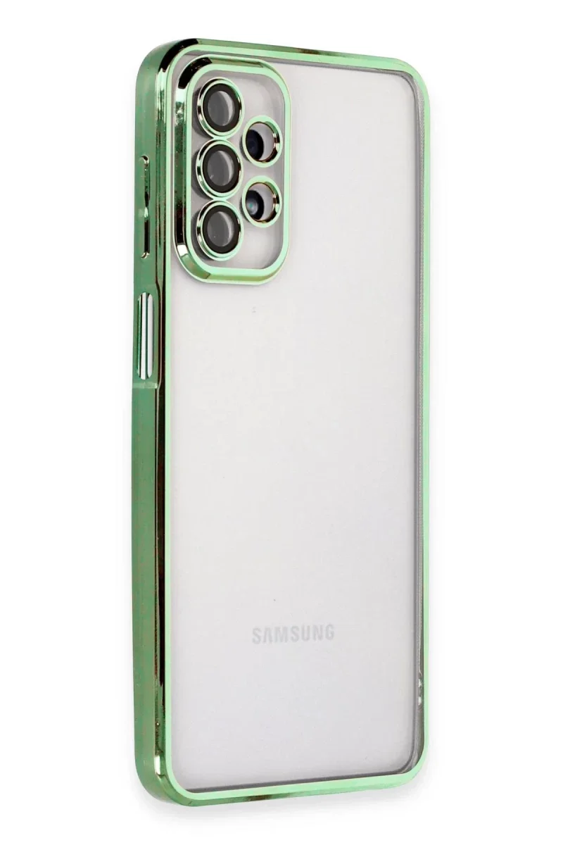 Samsung Galaxy A23 4G Kılıf Razer Lensli Silikon - Yeşil