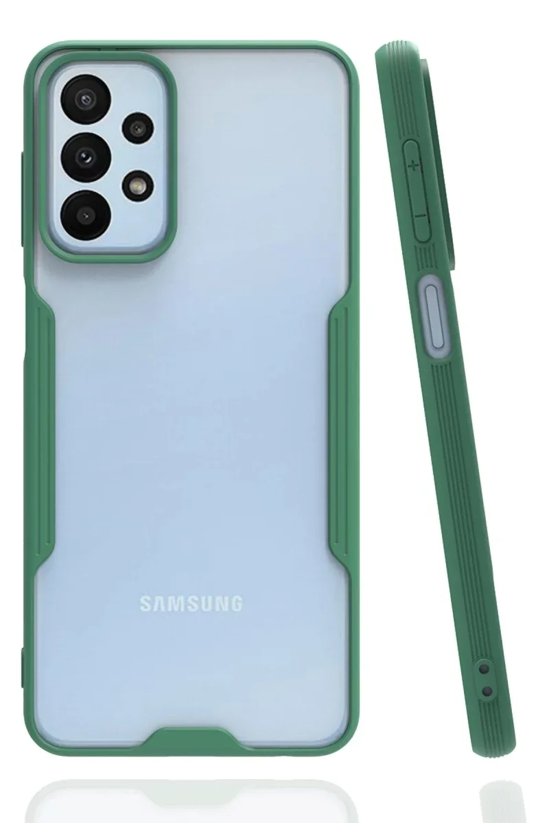 Samsung Galaxy A23 4G Kılıf Platin Silikon - Yeşil