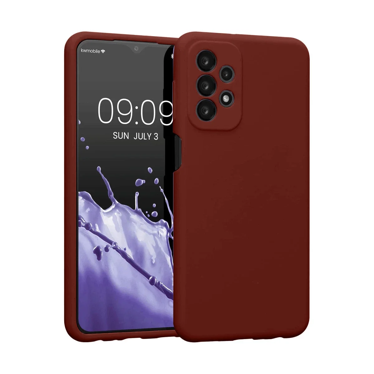Samsung Galaxy A23 4G Kılıf First Silikon - Bordo