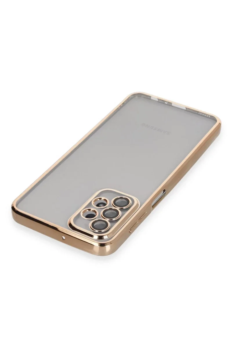 Samsung Galaxy A23 4G Kılıf Razer Lensli Silikon - Gold