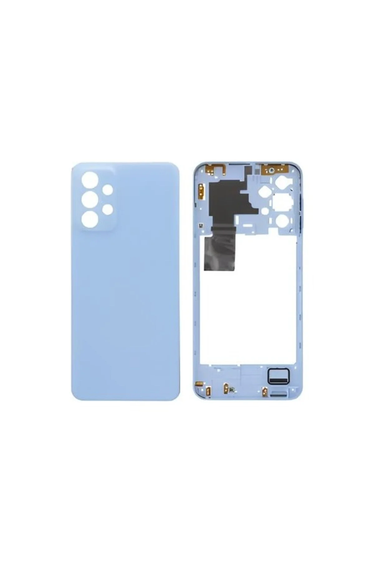 Samsung Galaxy A23 - SM-A235F FULL Kasa Arka Kapak Takım Turuncu