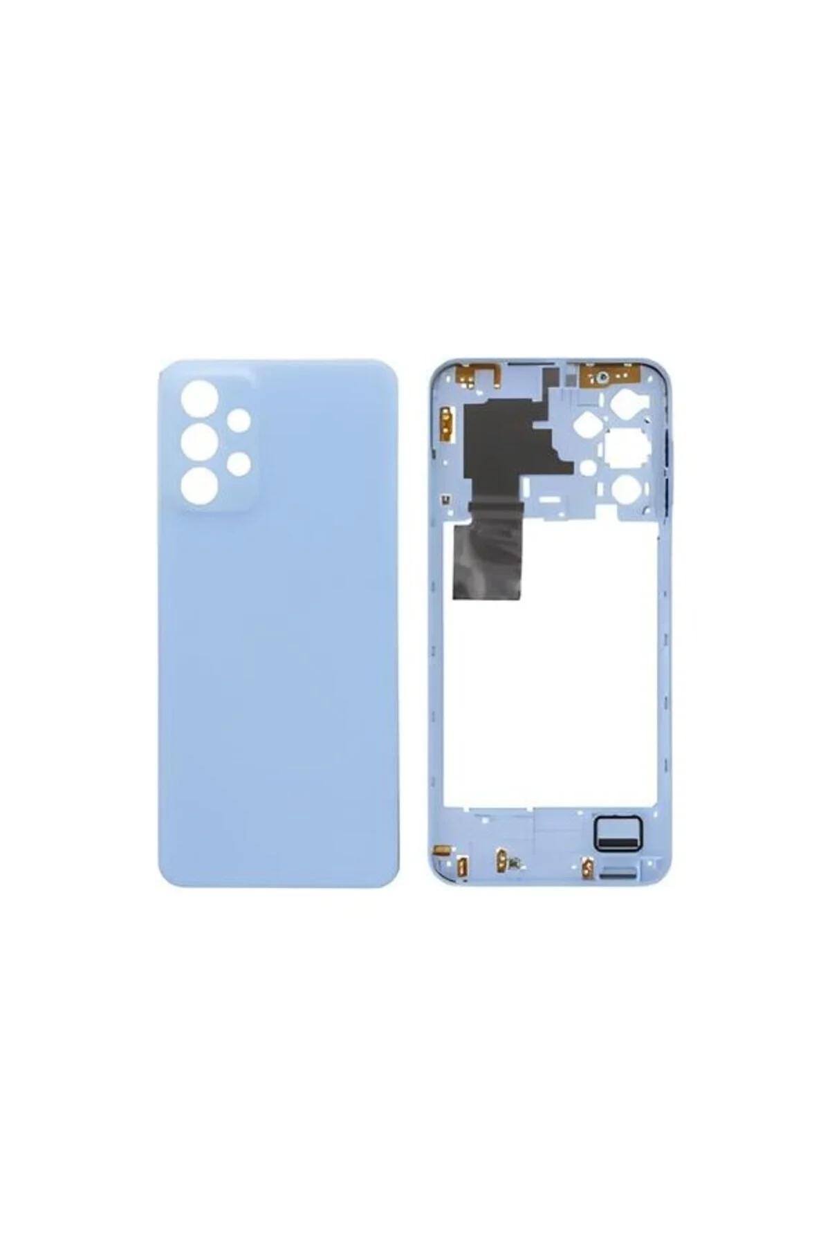Samsung Galaxy A23 - SM-A235F FULL Kasa Arka Kapak Takım Turuncu