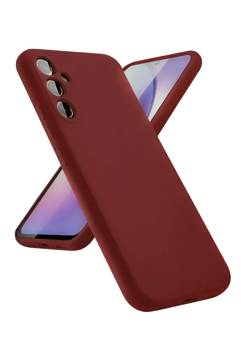Samsung Galaxy A24 4G Kılıf First Silikon - Bordo