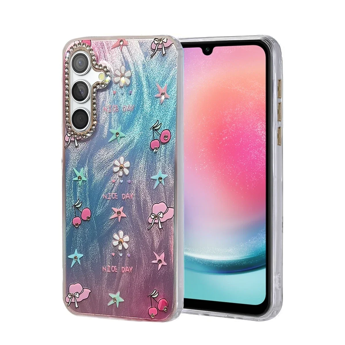 Samsung Galaxy A24 4G Kılıf Blade Aynalı Desenli Kapak - Desen 4 Samsung Galaxy A24 4G Kılıf Blade Aynalı Desenli Kapak - Desen 4