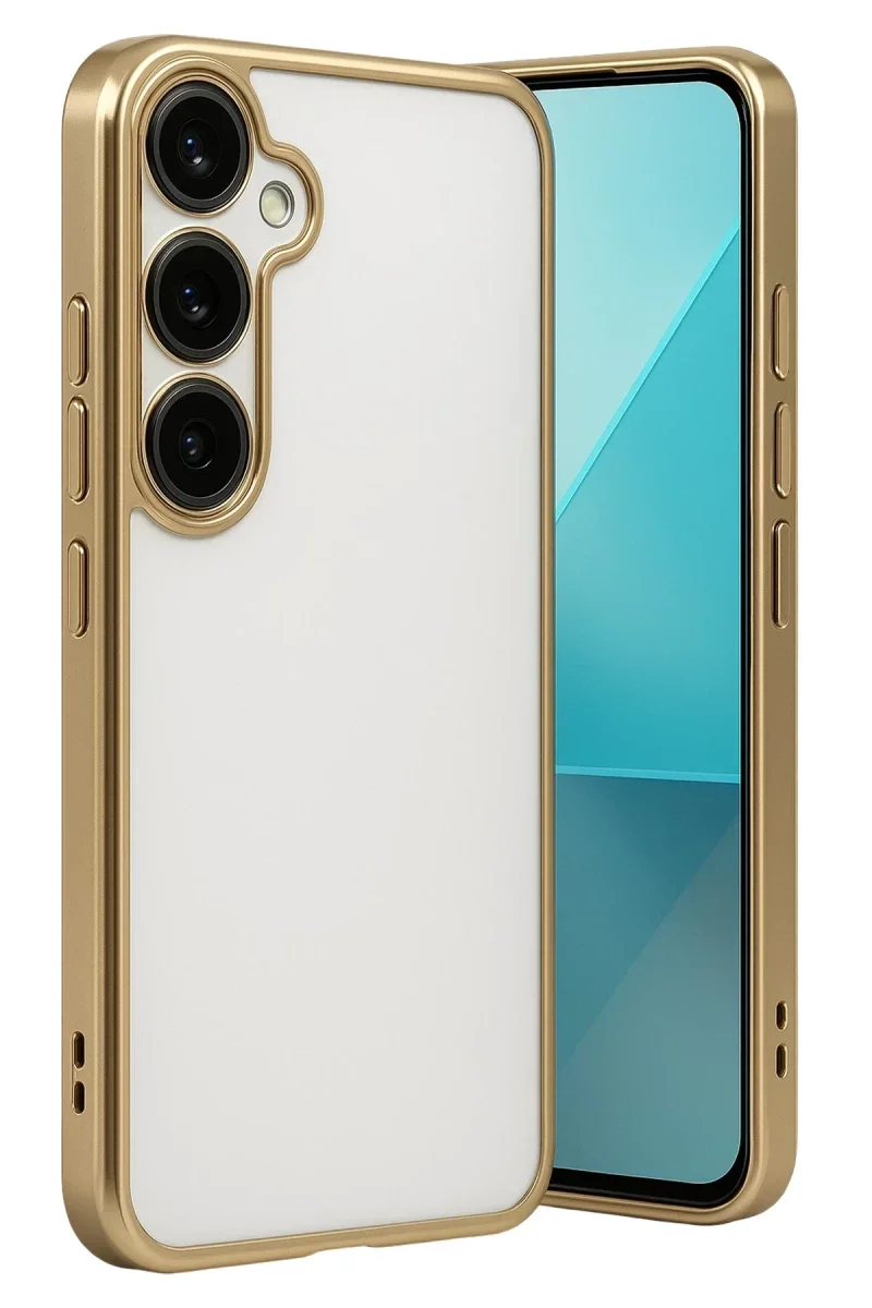 Samsung Galaxy A24 4G Prime Kılıf Razer Lensli Silikon - Gold