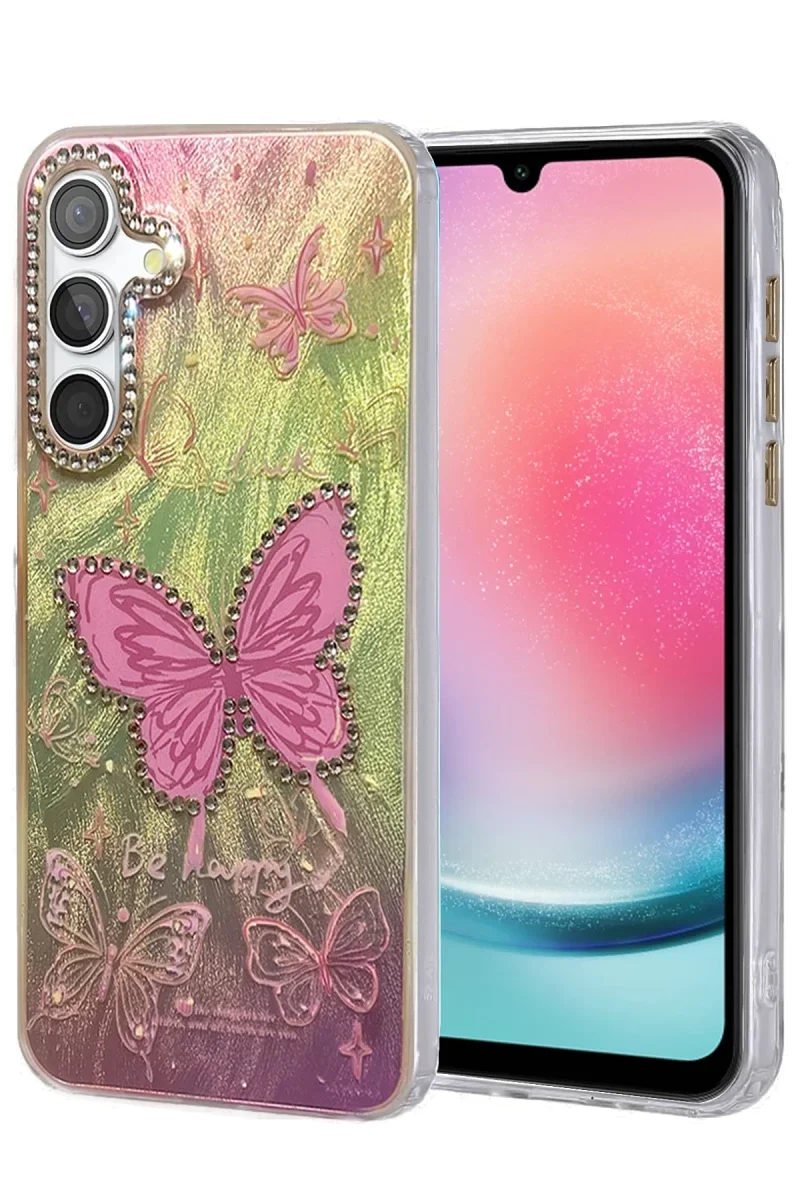 Samsung Galaxy A24 4G Kılıf Blade Aynalı Desenli Kapak - Desen 5 Samsung Galaxy A24 4G Kılıf Blade Aynalı Desenli Kapak - Desen 5