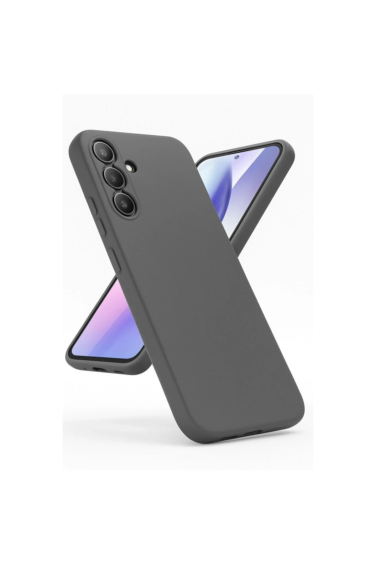 Samsung Galaxy A24 4g Kılıf First Silikon - Gri
